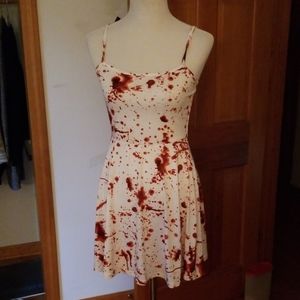 Blood Splatter Costume Tank Top Skater Dress